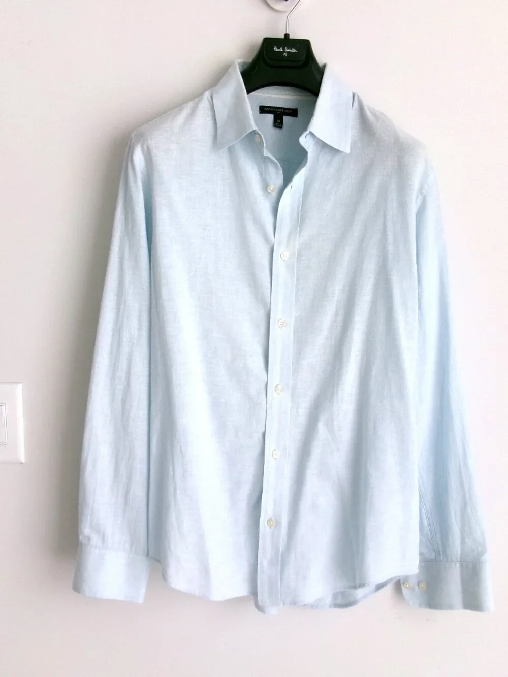 BANANA REPUBLIC MEN'S LINEN SHIRT Sz-M - Picture 3 of 7
